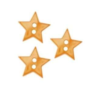 Novelty Button 5/8 Star Mustard By The Each