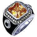 Stainless Steel with Black Onyx Stone Center Mens Ring  Overstock 