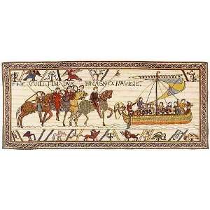  William Embarks with border Wall Tapestry