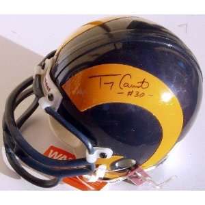  TRUNG CANDIDATE Rams Autographed Mini Helmet w/COA Sports 