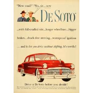   Ad Vintage Plymouth De Soto Groucho Marx NBC Radio   Original Print Ad