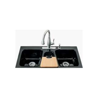   Tile InTriple Bowl Kitchen Sink   5 Hole K 5893 5 58