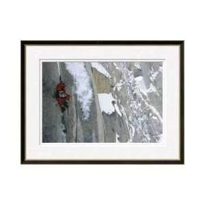 Climber Karakoram Mountains Pakistan Framed Giclee Print  