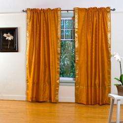   Sari 84 inch Rod Pocket Curtain Panel Pair (India)  Overstock