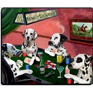  4 Dogs Playing Poker Dalmatian Mousepad: Home & Kitchen