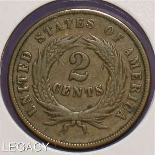 1869 U.S. 2 ¢ CENT PIECE CIVIL WAR ERA (EP+  