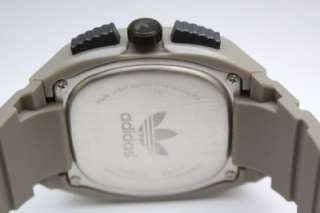 New Adidas Men Toronto Gray Rubber Band Watch Date 44mm x 42mm ADH2132 