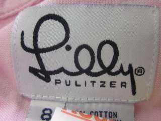 You are bidding on a LILLY PULITZER Pink Button Down Shirt Sz 8. This 