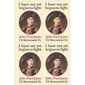  John Paul Jones Perforated Set of 4 x 15 Cent US Postage 