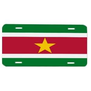 Suriname Surinam Flag Vanity Auto License Plate