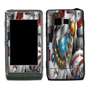  Silver Robot Design Decal Protective Skin Sticker for LG 