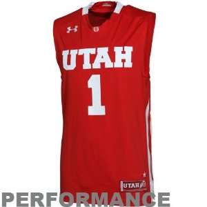  Under Armour Utah Utes #1 Replica Basketball Performance 