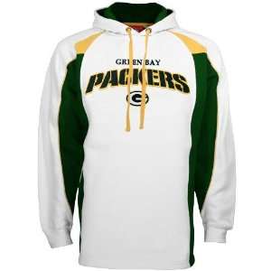  Green Bay Packers White Roster Hoody Sweatshirt: Sports 