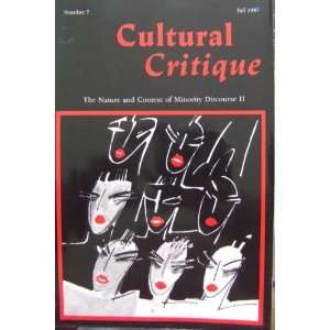  Cultural Critique Number 7, Fall 1987 No Author Books