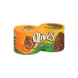 9 Lives Chicken Dinner Cat Food, 5.5 OZ (Case of 24 