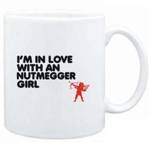  Mug White  I AM IN LOVE WITH A Nutmegger GIRL  Usa 