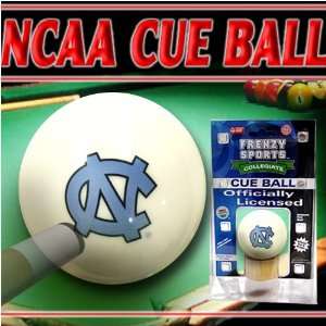 UNC North Carolina Tar Heels NCAA Logo Billiards Pool Cue Ball w/ Wood 