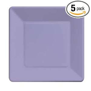 Creative Converting 9 Square Paper Dinner Plates, Luscious Lavender 