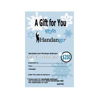  Handango $250 Gift Certificate Software