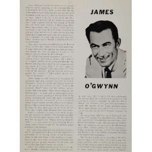 1968 Article James OGwynn Country Music Singer Bio   Original Print 