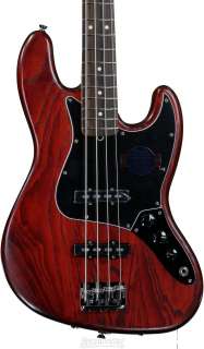 Fender American Standard Hand Stained Ash Jazz Bass (Wine Red FSR 