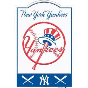  New York Yankees 12 x 18 Nostalgic Metal Trade Sign 