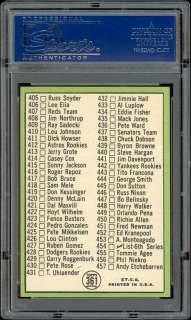 1967 Topps #361 5th Series Checklist (Clemente) PSA 10  