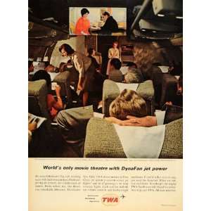  1963 Ad Trans Wolrd Airlines TWA Logo Plane Travel 