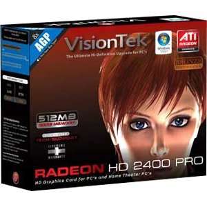  Visiontek Radeon HD 2400 PRO Graphics Card   512 MB DDR2 