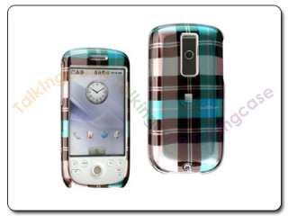 BLUE PLAID HARD CASE COVER FOR HTC MYTOUCH 3G MAGIC G2  