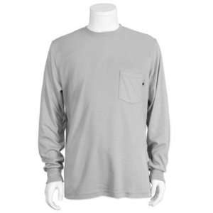 National Safety Apparel Large Gray Indura Ultra Soft Long Sleeve Flame 
