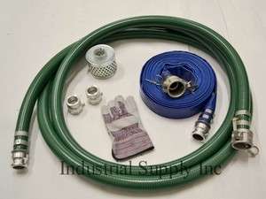 Honda Suction Hose Trash Pump Complete Kit w/50 Blue Discharge 