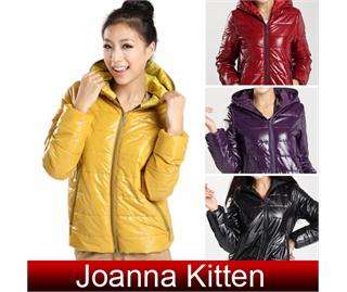   trendy Womens Zippered shiny Jacket Short coat 4color US 0 12  