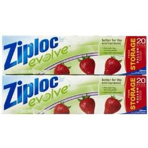  Ziploc Evolve Storage Bags, 20 ct 2 ct (Quantity of 4 