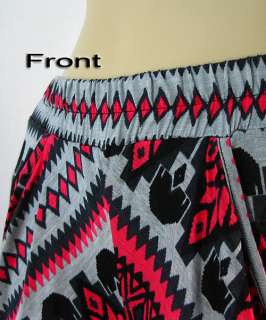 New Women Printed Casual Short Trousers Harem Pants  