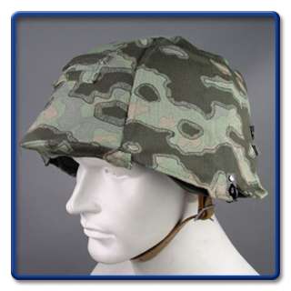 WW2 German Elite Mint Blurred Edge Camo Helmet Cover  