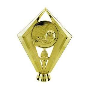  Gold 5 1/2 Soccer Trophy Scene Figure Trophy Sports 