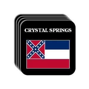  US State Flag   CRYSTAL SPRINGS, Mississippi (MS) Set of 4 
