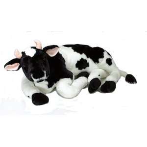  Plush Lying Black Cow 46 Toys & Games