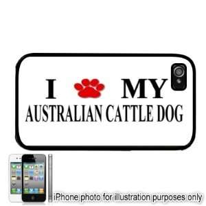   Paw Love Dog Apple iPhone 4 4S Case Cover Black: Everything Else
