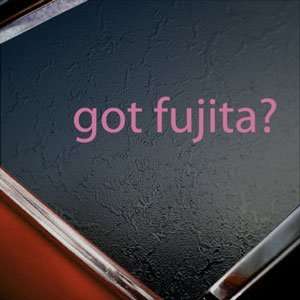  Got Fujita? Pink Decal Scott Saints Football Car Pink 