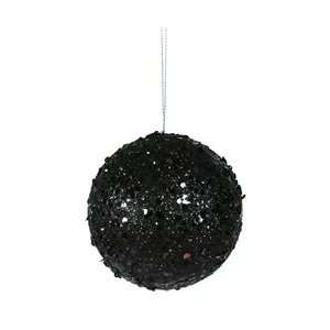  4 Black Jewel Ball W/String Arts, Crafts & Sewing