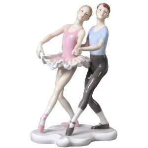 Perfect Couple Ballet Dancers Porcelain Sculpture