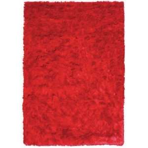  Frisco Sensual Red Shag Rug Size 53 x 77
