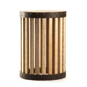  ZENTIQUE LN2011 08 Barrell Round End Table