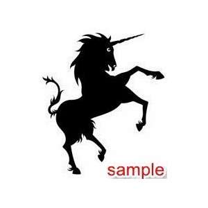  DRAGON AND MYTHICAL UNICORN 03 11.5 WHITE VINYL DECAL 