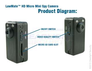 LawMate™ Professional Grade HD Micro Mini Spy Camera  