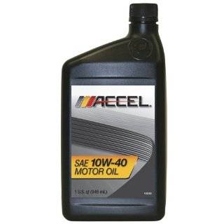 Accel 61771 SAE 10W 40 Motor Oil   1 Quart (Case