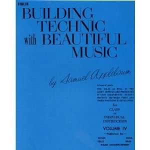  Building Technic With Beautiful Music, Book IV Book Violin 