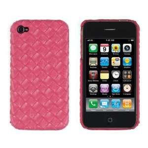 Hard Leather Weave Case for Apple iPhone 4, 4S (AT&T, Verizon, Sprint 